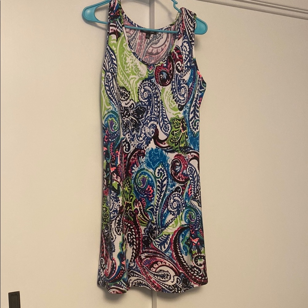 Vibrant Paisley Sleeveless Dress